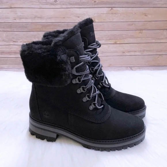 Timberland Women’s Courmayeur Valley 6 Inch Waterproof Faux-Fur Boots - Picture 1 of 9